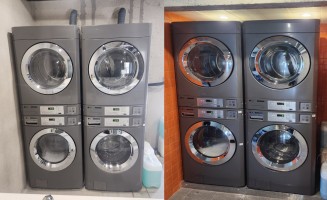 정읍 피그월드 스마트돼지농장 상업용세탁기 & 전기건조기 납품